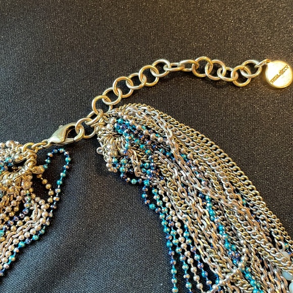 Stella & Dot Multi Colored Mixed Metal Gold-tone Mae Statement Necklace - Picture 5 of 8